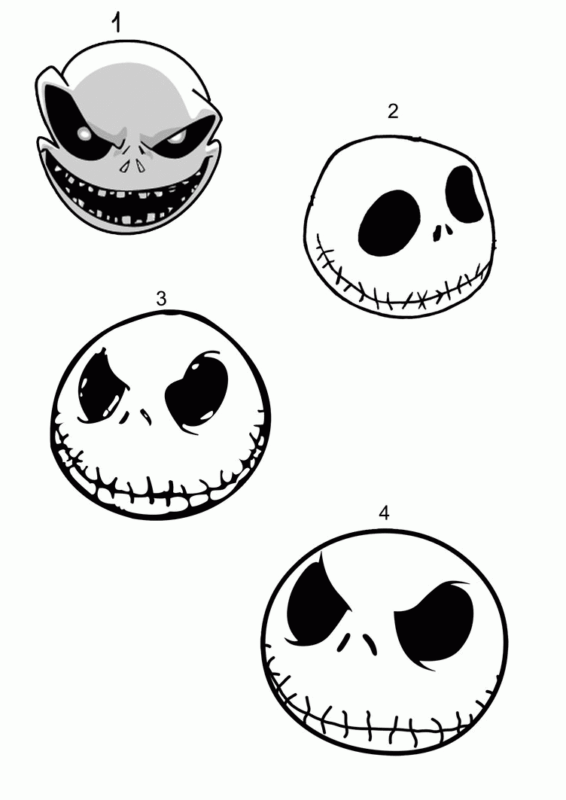 Jack Skellington Coloring Pages Printable for Free Download