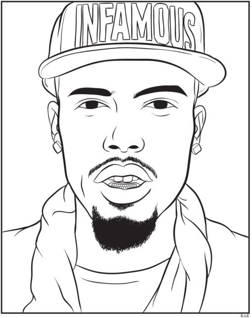 Rapper Coloring Pages Printable for Free Download