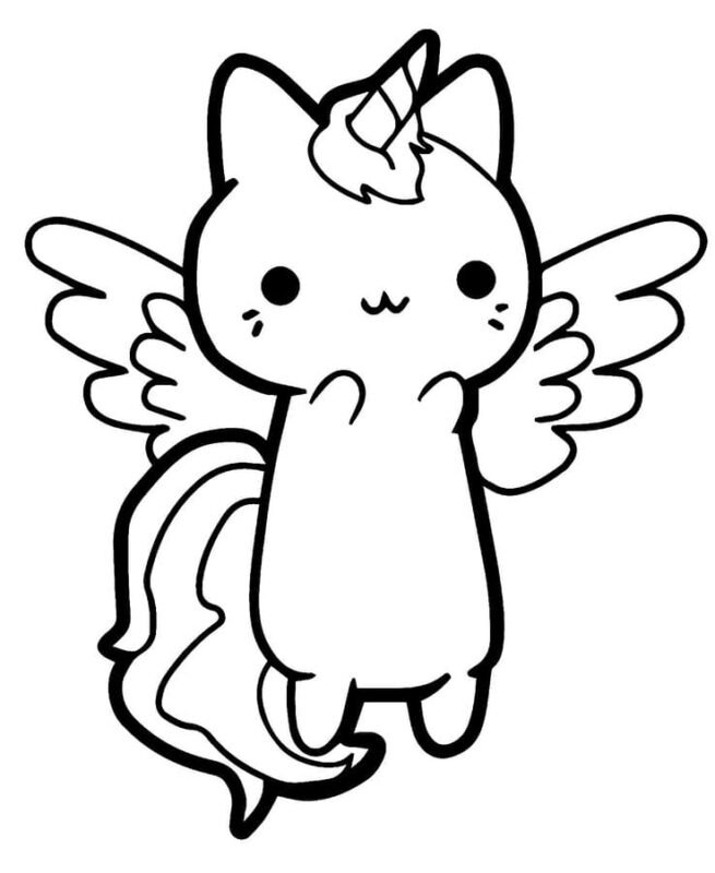 Kittycorn Coloring Pages Printable for Free Download