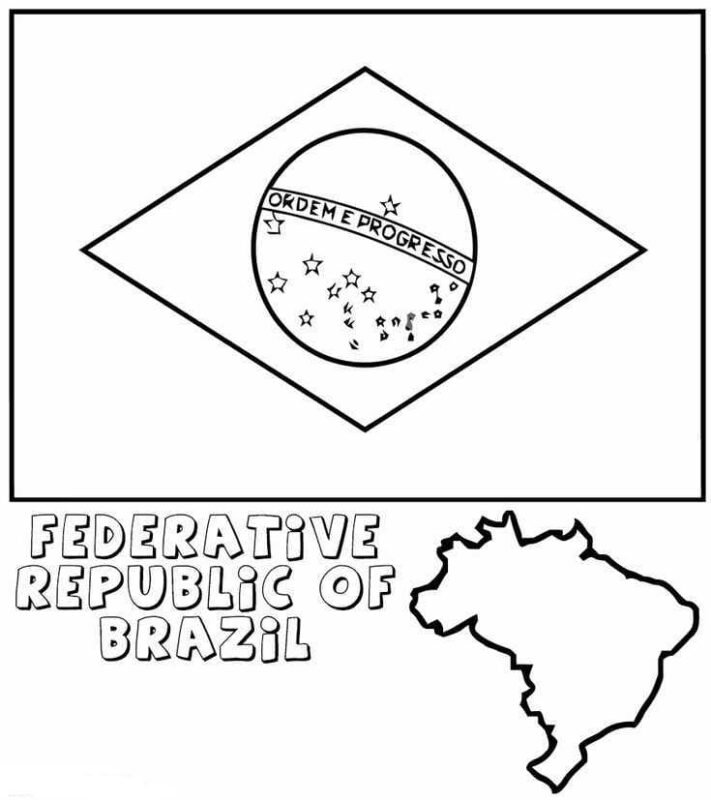 Brazil Coloring Pages Printable for Free Download