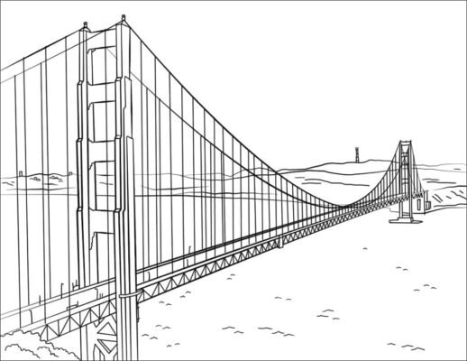 San Francisco Coloring Pages Printable for Free Download