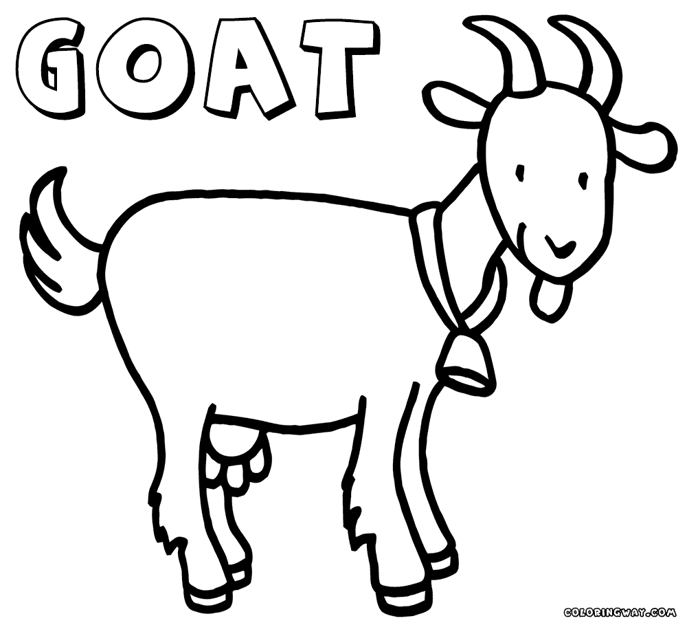 free coloring pages goats