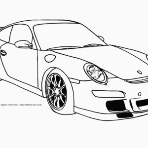 Porsche Coloring Pages Printable for Free Download