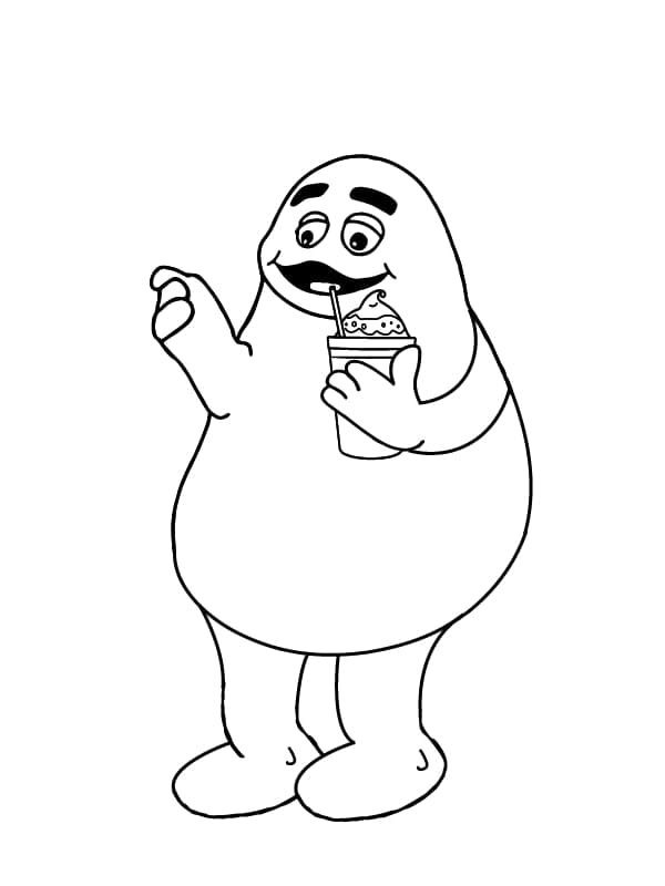 Grimace Shake Coloring Pages Printable for Free Download