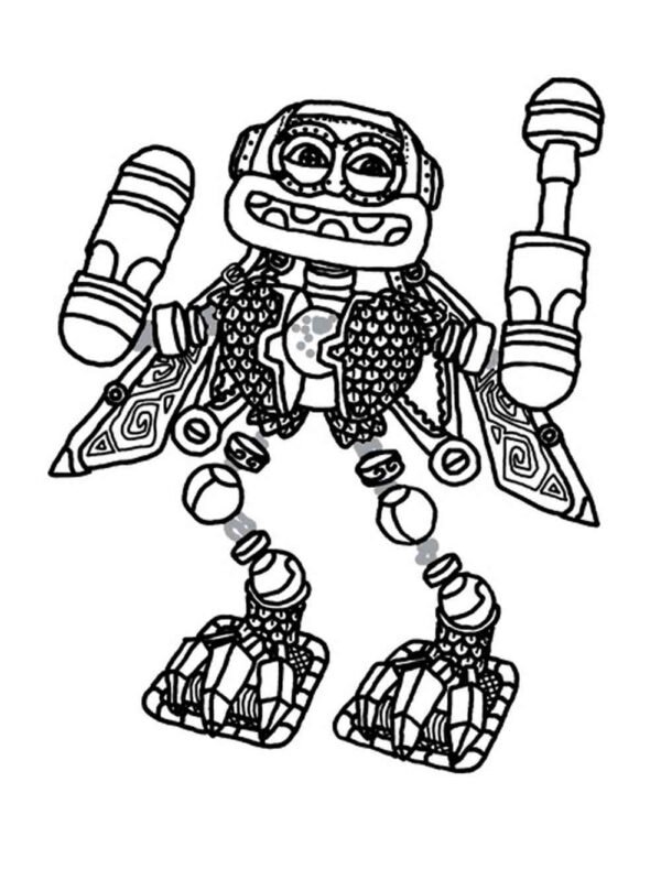 Wubbox Coloring Pages Printable for Free Download