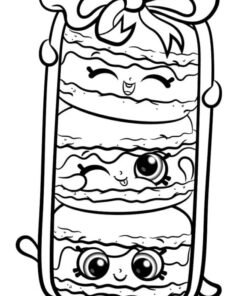 Macaron Coloring Page Printable for Free Download