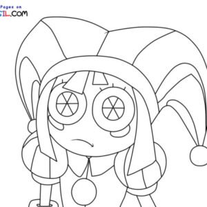 The Amazing Digital Circus Coloring Pages Printable for Free Download