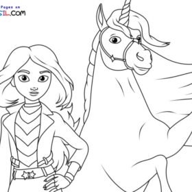 Unicorn Academy Coloring Pages Printable for Free Download