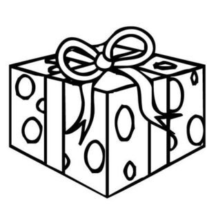 Gift Box Coloring Page - Get Coloring Pages