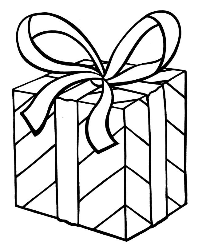 Gift Box Coloring Page - Get Coloring Pages