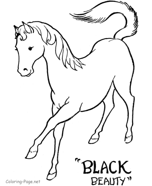 Christmas Horse Coloring Pages Printable for Free Download