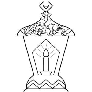 Christmas Lantern Coloring Pages Printable for Free Download