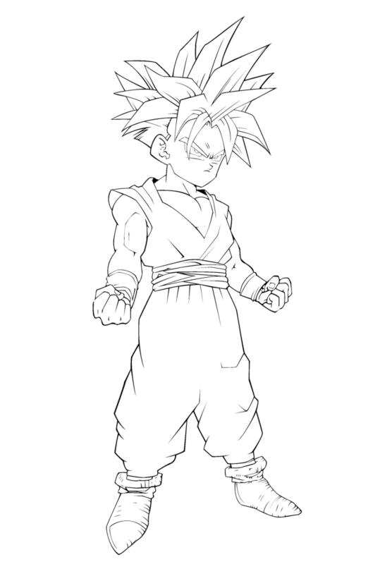 Ssj2 Gohan Coloring Pages Printable For Free Download 