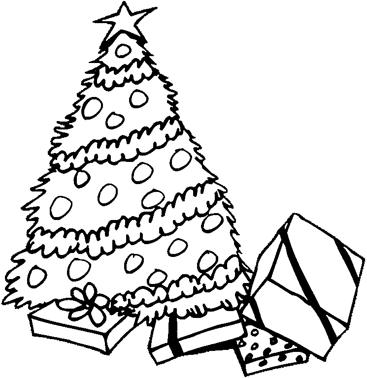 Winter Christmas Tree Symbol Drawing Drawing by Frank Ramspott - Pixels