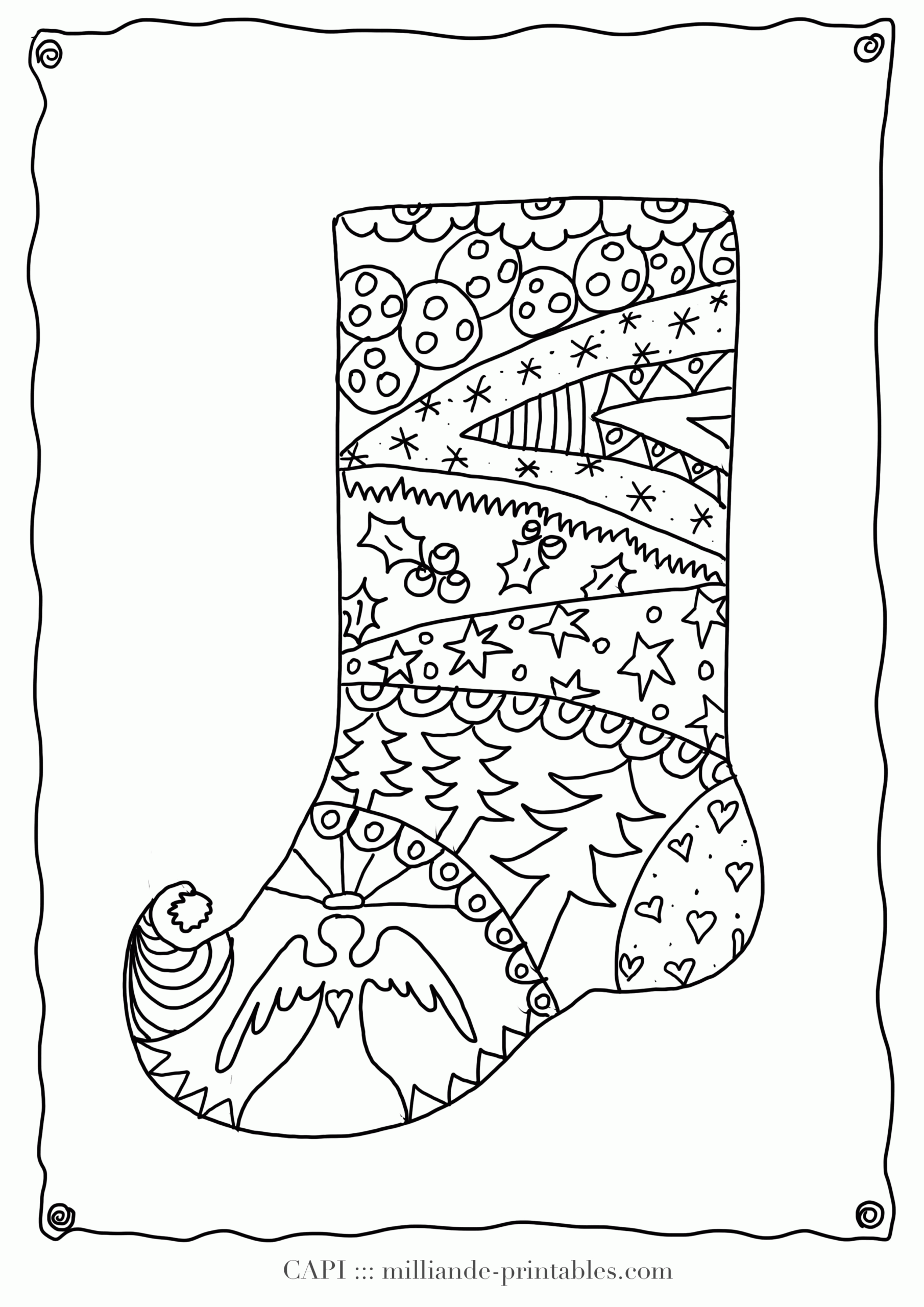 Christmas Adult Coloring Pages Printable for Free Download