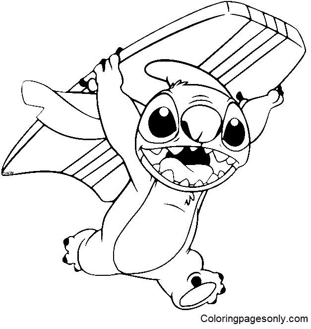 Stitch Christmas Coloring Pages Printable for Free Download