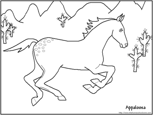 Christmas Horse Coloring Pages Printable for Free Download