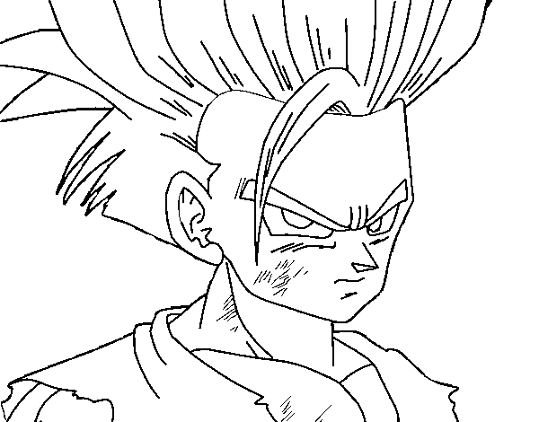 SSJ2 Gohan Coloring Pages Printable for Free Download