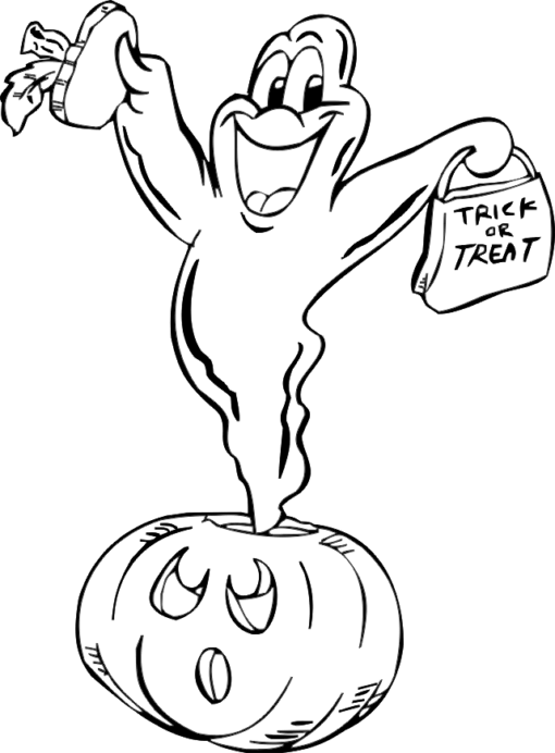 Ghost Coloring Pages Printable for Free Download