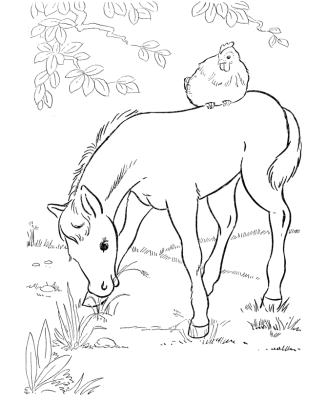 Christmas Horse Coloring Pages Printable for Free Download