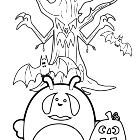 Halloween Squishmallow Coloring Pages Printable for Free Download