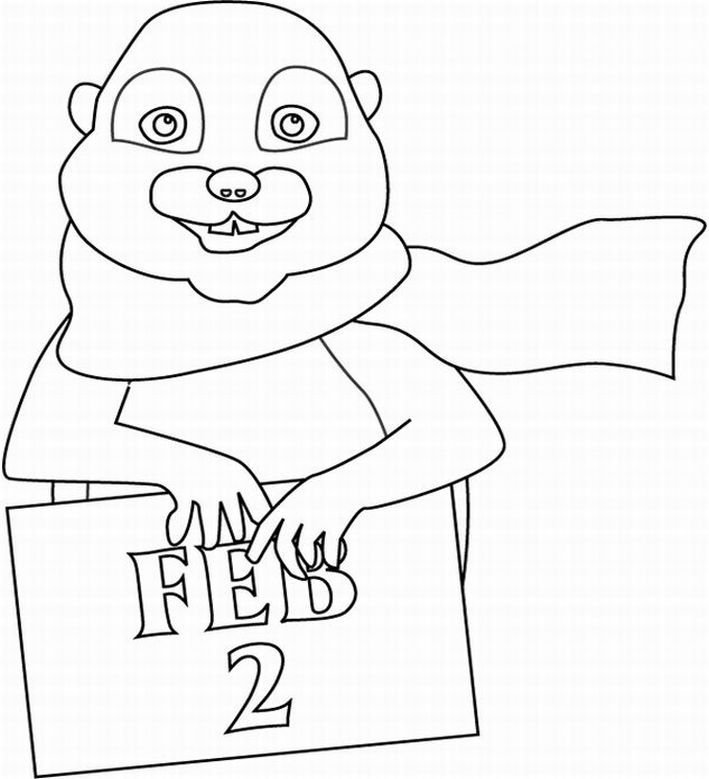 Groundhog Coloring Pages Printable for Free Download