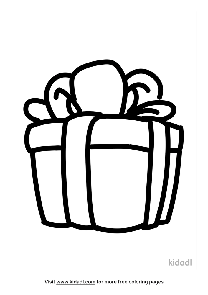 Coloring Page christmas gift - free printable coloring pages - Img 20287