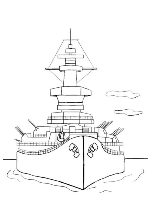 Warship Coloring Pages Printable for Free Download