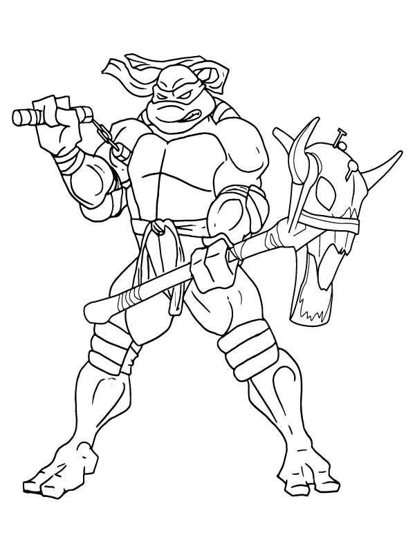 Teenage Mutant Ninja Turtles Coloring Pages Printable for Free Download