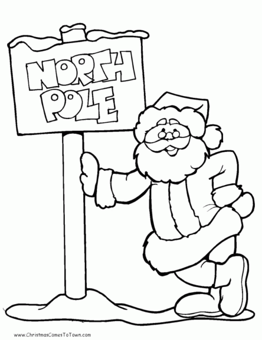 Santa Coloring Pages Printable for Free Download
