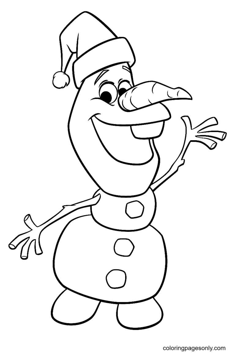 10 Frozen Christmas Coloring Pages to Spread Holiday Cheer