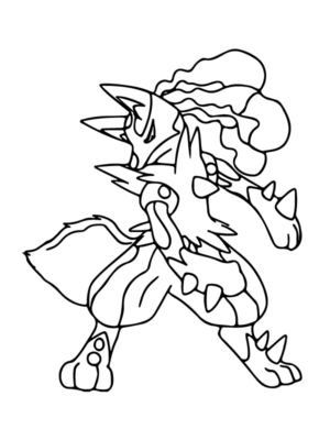 Pokemon Mega Evolution Coloring Pages Printable for Free Download