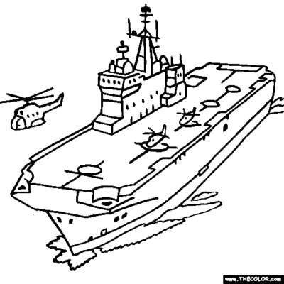 Warship Coloring Pages Printable for Free Download