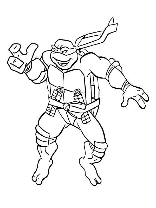 Teenage Mutant Ninja Turtles Coloring Pages Printable for Free Download