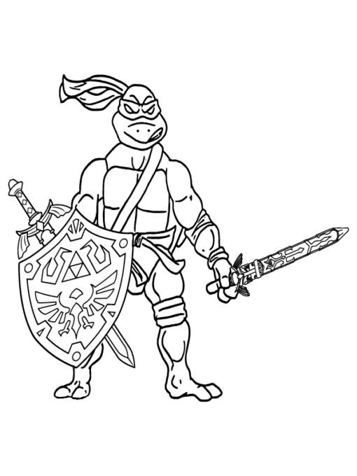 Teenage Mutant Ninja Turtles Coloring Pages Printable for Free Download