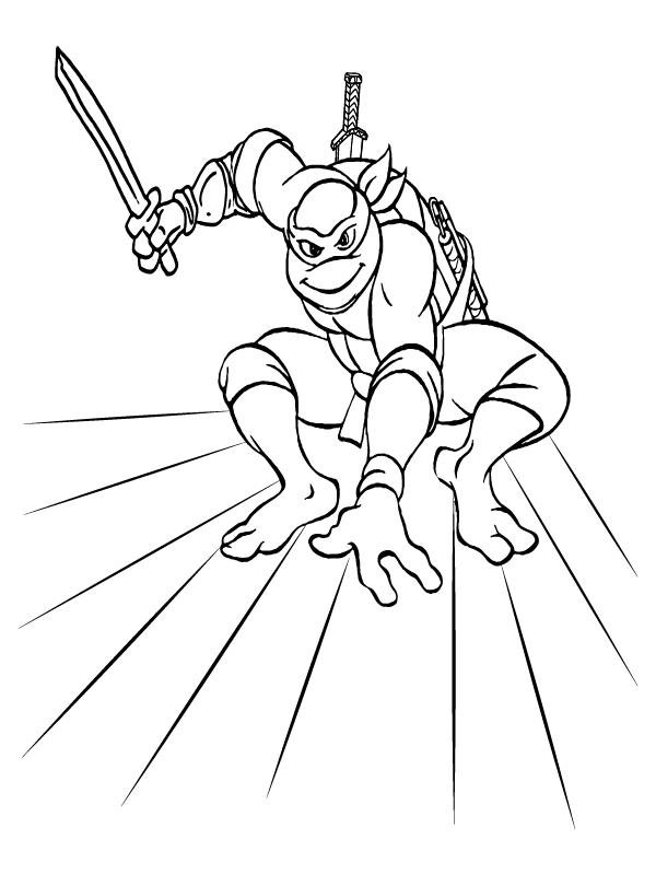 Teenage Mutant Ninja Turtles Coloring Pages Printable for Free Download