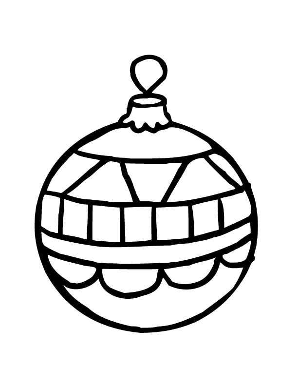 Christmas Balls Coloring Pages Printable for Free Download