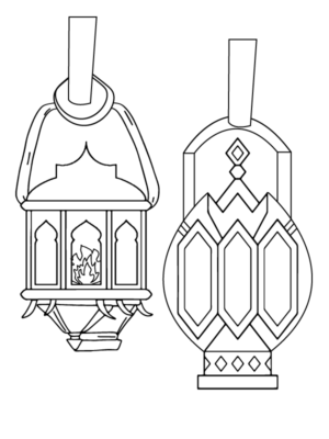 Christmas Lantern Coloring Pages Printable for Free Download