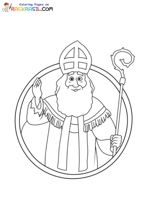 St Nicholas Coloring Pages Printable for Free Download