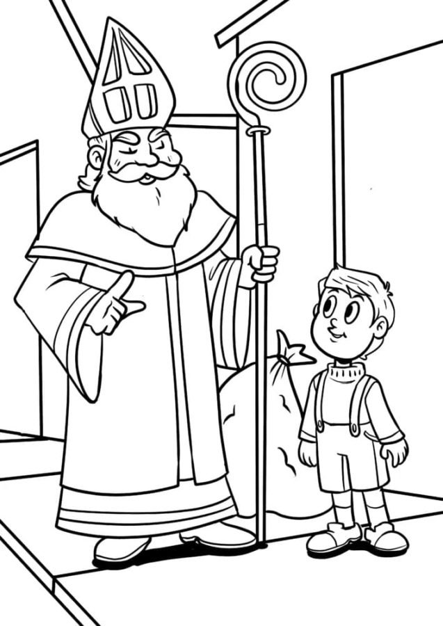 St Nicholas Coloring Pages Printable for Free Download