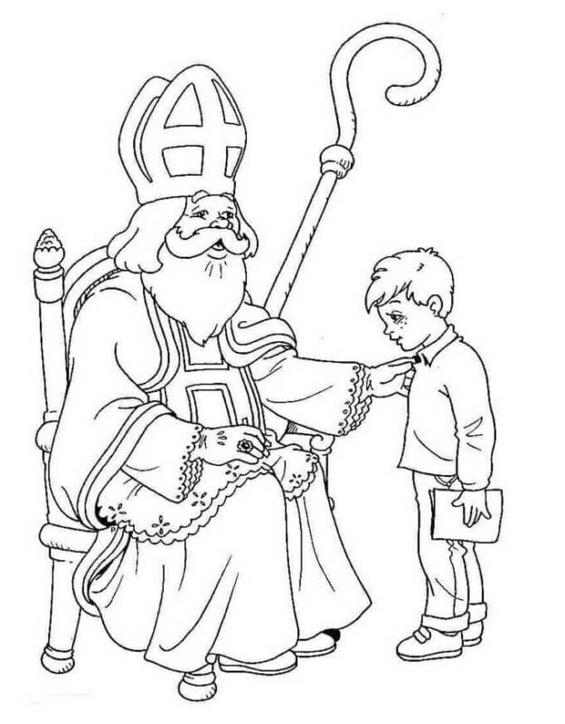 St Nicholas Coloring Pages Printable for Free Download