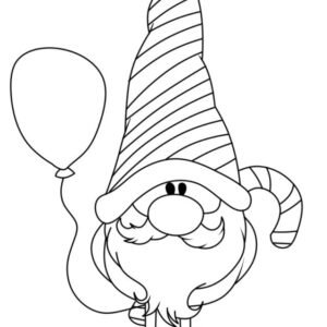 Christmas Gnome Coloring Pages Printable for Free Download