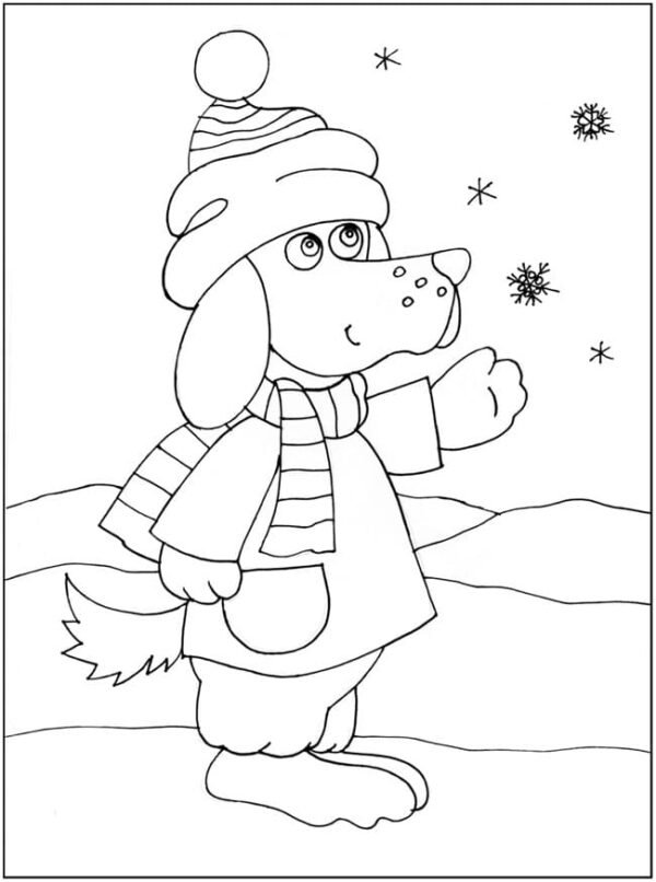 5-christmas-puppy-coloring-pages-printable