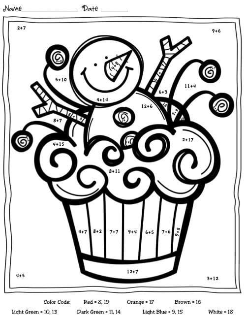 Christmas Color By Number Coloring Pages Printable for Free Download