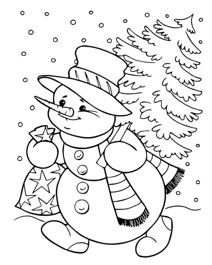 Cute Christmas Coloring Pages Printable for Free Download