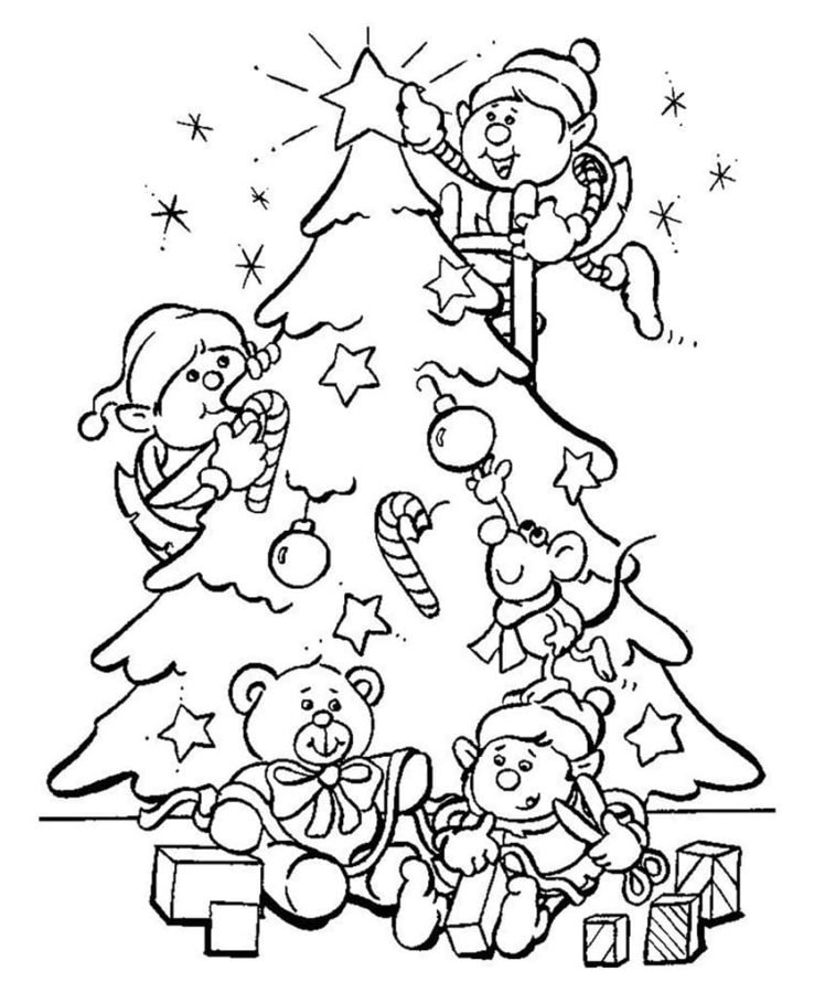 Cute Christmas Coloring Pages Printable for Free Download