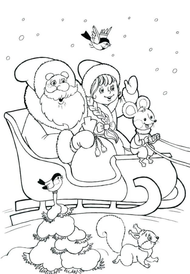 Cute Christmas Coloring Pages Printable for Free Download