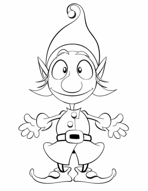 Elf on the Shelf Coloring Pages Printable for Free Download