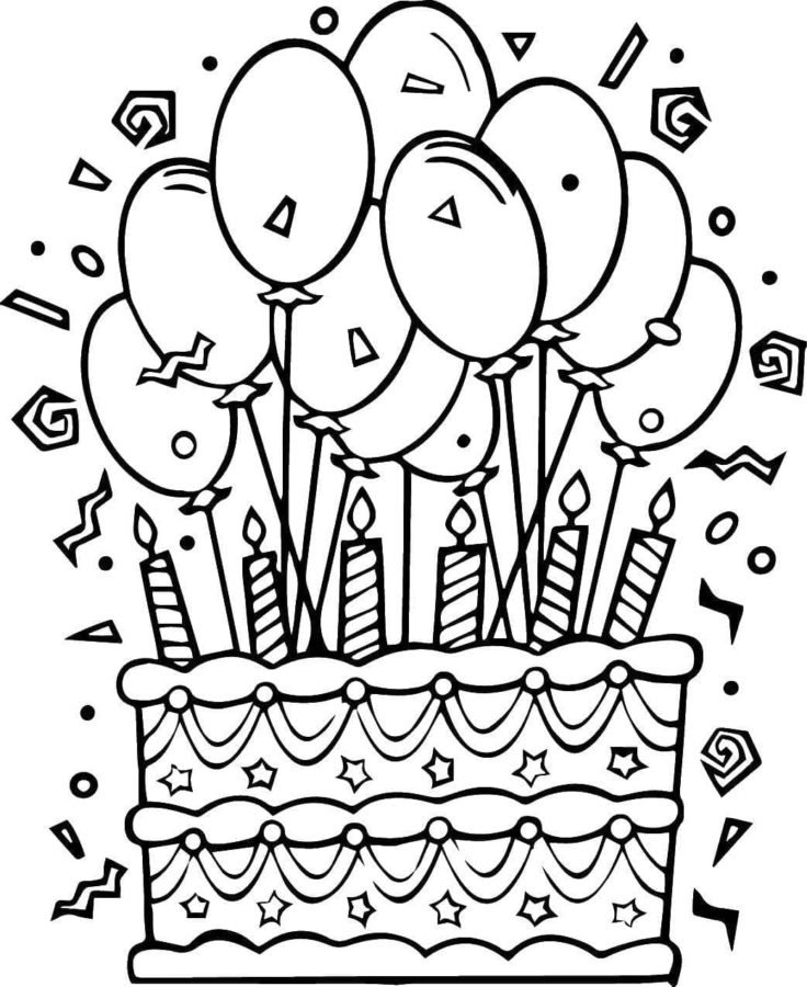 Celebration Coloring Pages Printable for Free Download