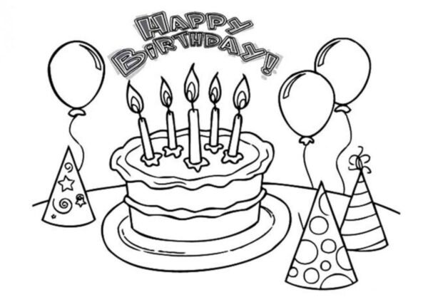 Celebration Coloring Pages Printable for Free Download